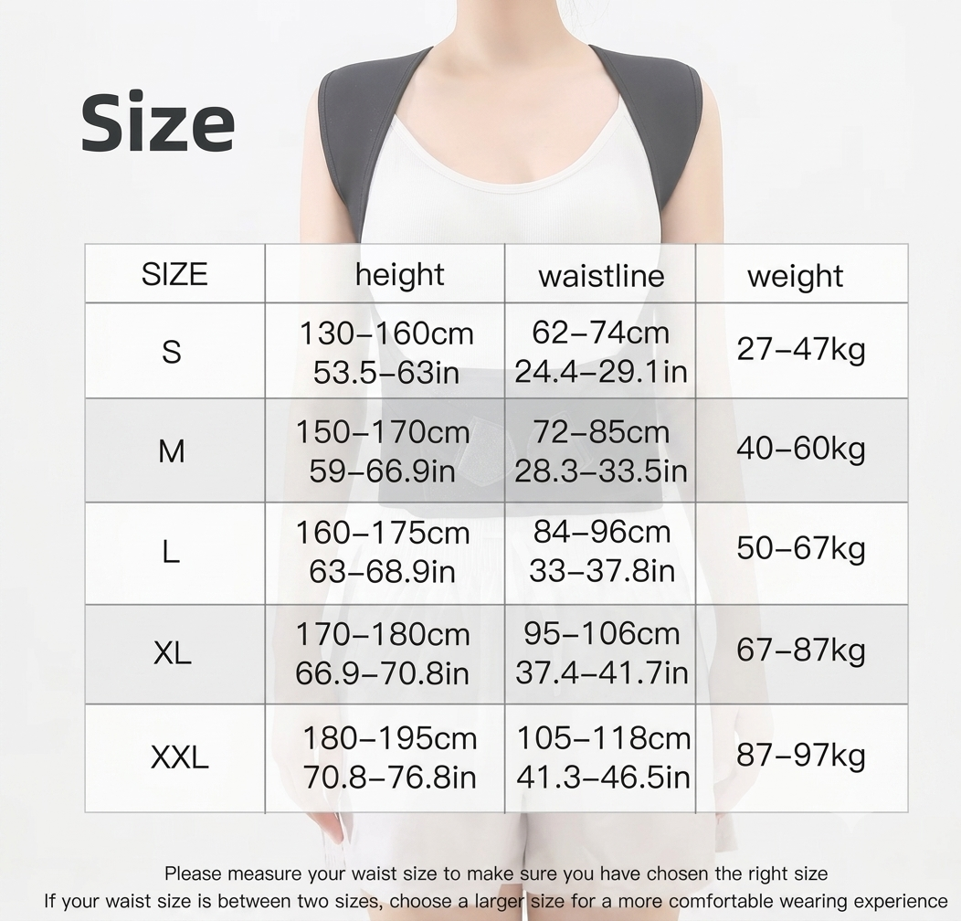 Adjustable Back Brace & Posture Corrector
