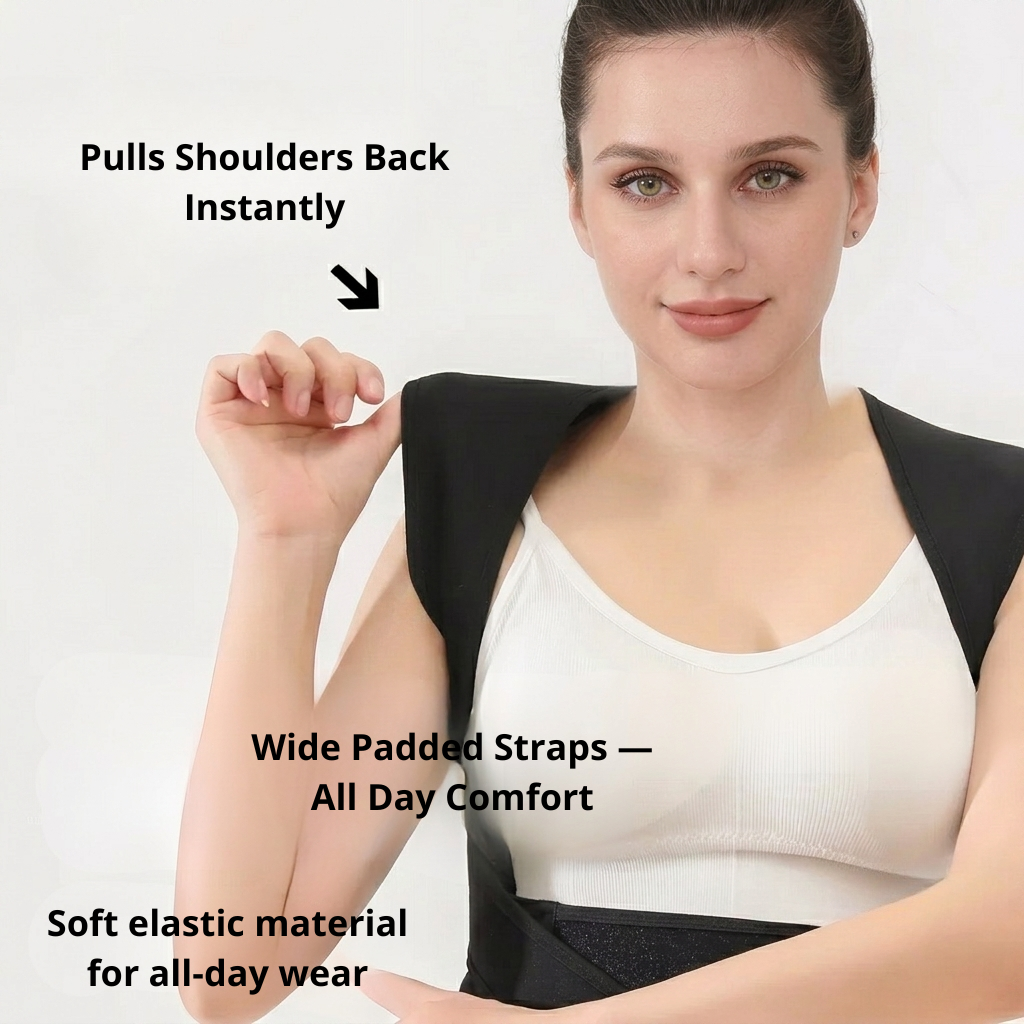 Adjustable Back Brace & Posture Corrector